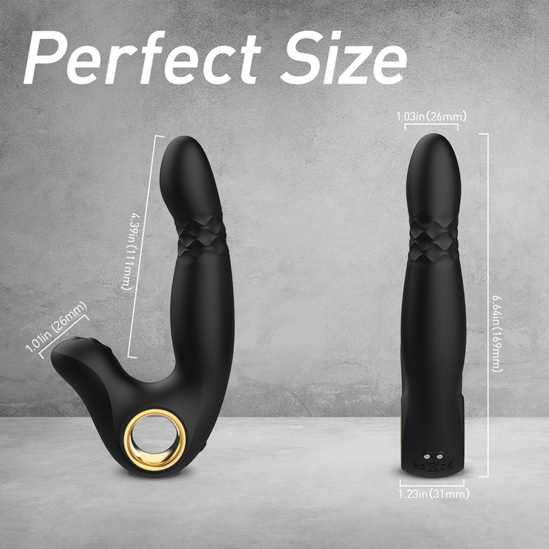 YoYoLemon Prostata Massager P-punktsstimulator för män, G-punkt och klitorisvibrator för kvinnor